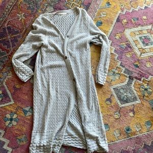 Sundance sweater duster light gray